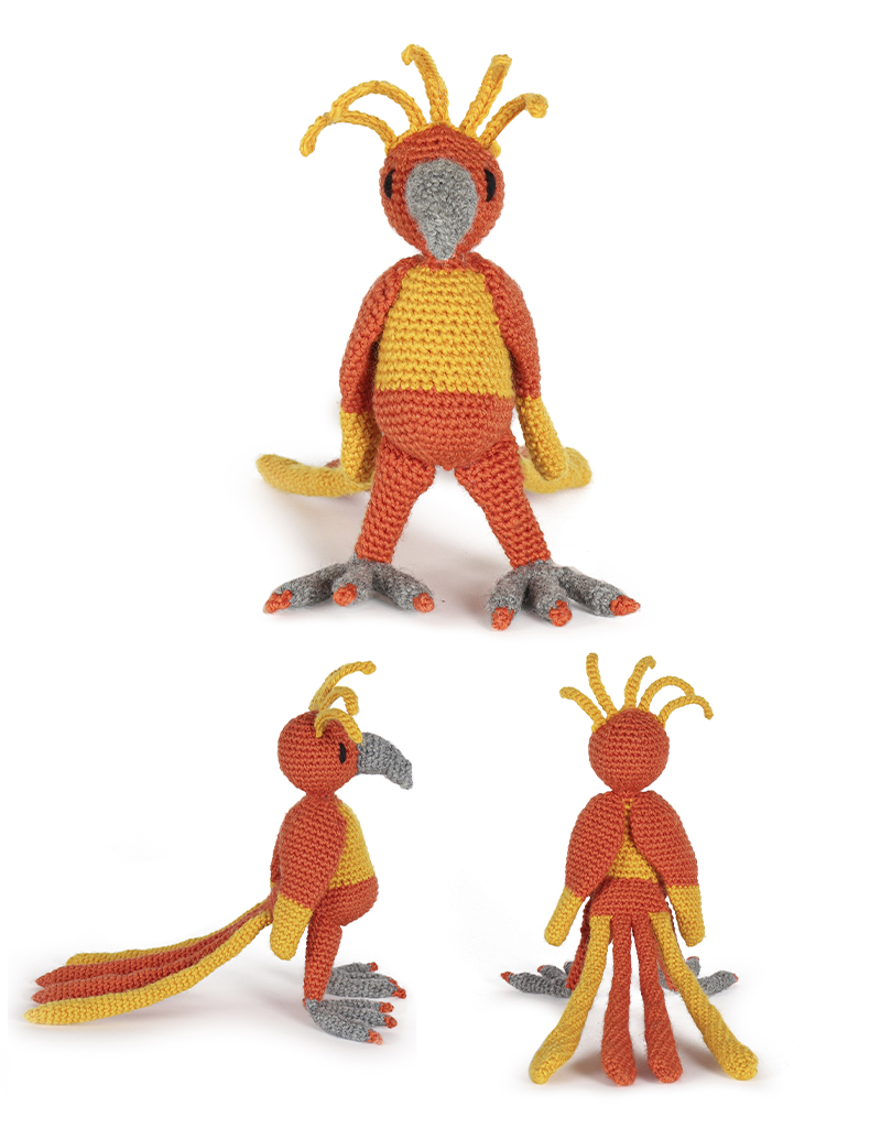 toft ed's animal guy the phoenix amigurumi crochet